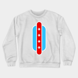 Chicago Hot Dog Flag Crewneck Sweatshirt